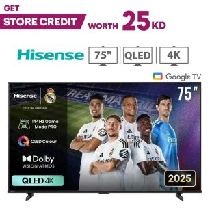 75 Inch 4K UHD QLED Google Smart TV by Hisense + 25KD Store Credit