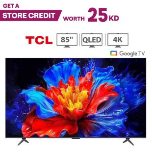 85 Inch QLED Smart Google TV 120Hz by TCL + 25KD Store Credit