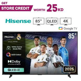 85 Inch 4K UHD QLED Google Smart TV by Hisense + 25KD Store Credit