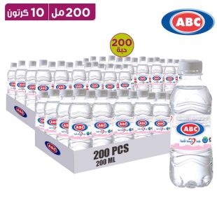 مياه ABC سعة 200 مل × 20 - 10 كرتون