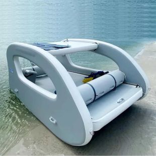 يخت قابل للنفخ بطول 3 أمتار مع 3 سترات نجاة 3 × 1.7 × 1.7 متر مجانية