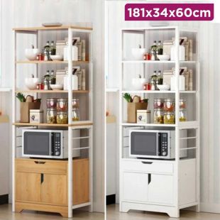 Wooden Kitchen Rack 181×34×60 cm