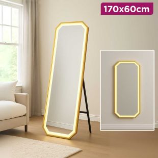 Full Length Free Standing Mirror with LED Light 170 x 60 cm