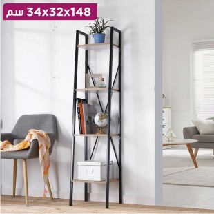 رف تخزين 4 طبقات 148 × 32 × 34 سم