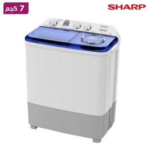 غسالة ملابس حوضين 7 كجم مع مجفف 5 كجم من Sharp