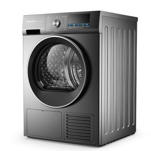 مجفف ملابس شارب بمضخة حرارية تحميل أمامي سعة 10 كجم - فضي من Sharp