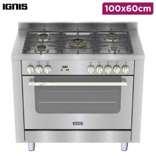 Gas Cooker 5-Burner 100x60cm by IGNIS