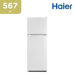 ثلاجة بفريزر علوي 20 قدم - أبيض من Haier