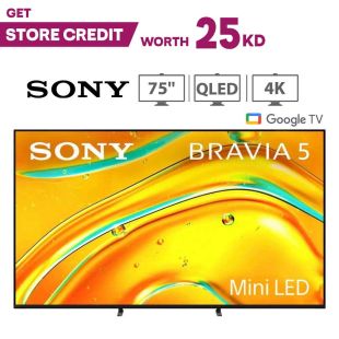 Sony 75-inch Bravia 5 XR Mini LED Google TV + 25KD Store Credit