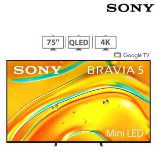 تلفزيون Bravia 5 XR ميني LED مقاس 75 بوصة مع دعم جوجل من Sony