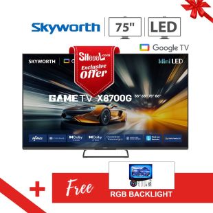 75-inch Mini LED Gaming Google TV by Skyworth + Free RGB Light