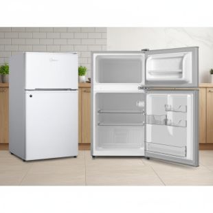 ثلاجة 4.7 قدم بفريزر علوي 134 لتر من Midea