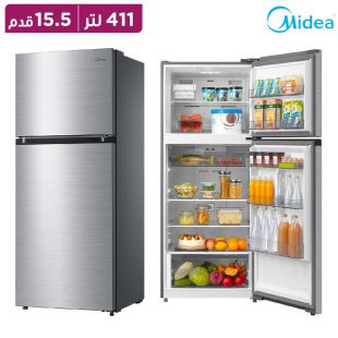 ثلاجة فريزر علوي 14.5 قدم 411 لتر من Midea