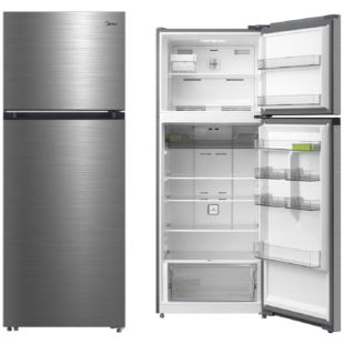 ثلاجة بفريزر علوي سعة 654 لتر 22.7 قدم مكعب - فضي من Midea