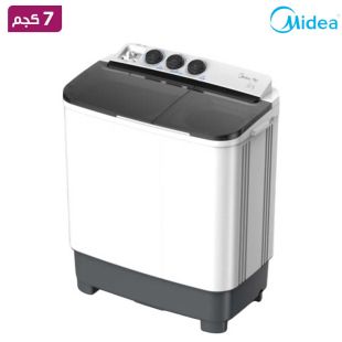 غسالة حوضين سعة 18 كيلو سعة تجفيف 10 كيلو من Midea