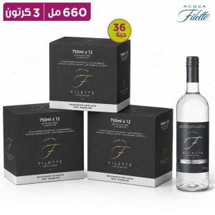 أكوا فيليت سبااركلينغ – 12 × 750 مل – 3 كراتين