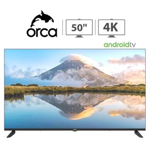 تلفزيون ذكي اندرويد 50 بوصة UHD 4K من Orca + شريط اضاءة RGB مجانا