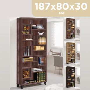 Roca Malaysian Wooden Book Shelves 187 × 80 × 30 cm