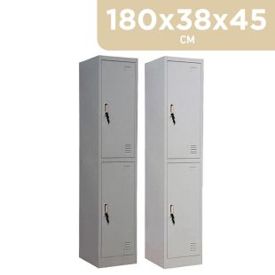 Iron Cabinet With 2 Doors, Shelf And A Hanger 180 x 38 x 45 cm
