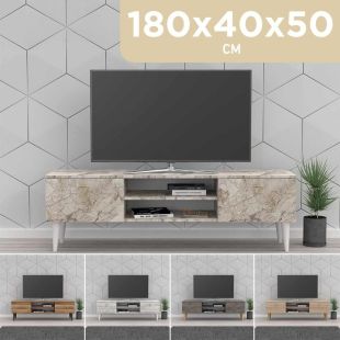 Decorative Wooden Turkish TV Table - 180x40x50 cm