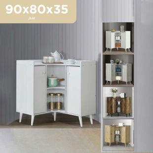 خزانة خشبية ركن القهوة 90 × 80 × 35 سم