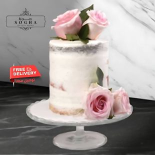 Sogha Pink Floral Cake 6 Inch