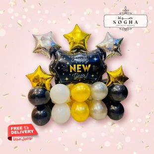 مجموعة بالونات 30 بالونة مع 6 نجوم فويل متنوعة من Sogha