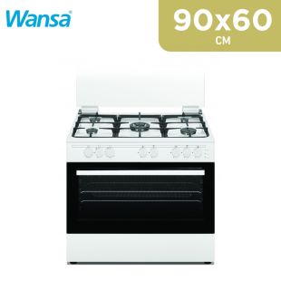 5 Burners Free Standing Gas Cooker 90x60cm by Wansa 