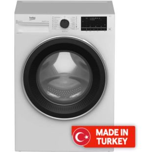 غسالة ملابس تحميل أمامي 9 كجم 1400 دورة/دقيقة مع Bluetooth ومحرك إنفرتر من BEKO