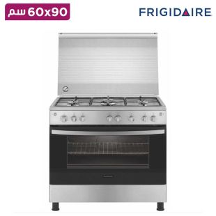 طباخ غاز 5 شعلات ستانلس ستيل مقاس 90×60 سم من Frigidaire