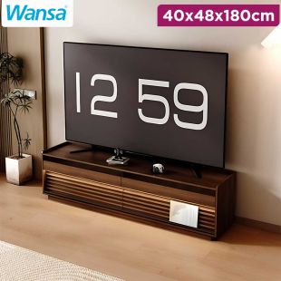 Wansa TV Stand with Unique Drawers and LED Light 40 x 48 x 180cm