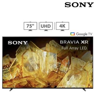 تلفزيون ذكي Bravia XR Class X90L بتقنية UHD LED 4K مقاس 75 بوصة مع دعم جوجل من Sony