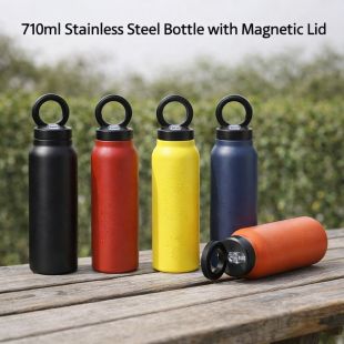 مطارة ستانلس ستيل 710 مل بغطاء مغناطيسي