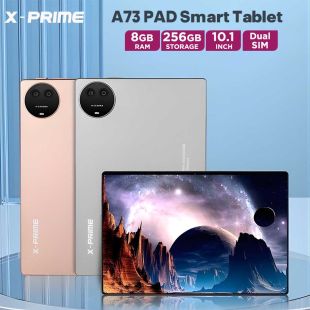 X-Prime 10.1 Inch A73 PAD Smart Tablet Dual SIM, 5G, 8GB RAM 256GB Storage Android 13