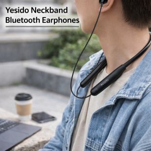 سماعات أذن بلوتوث لاسلكية بسوار للرقبة من Yesido
