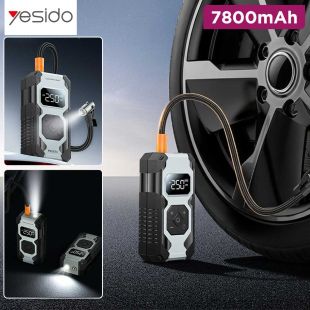 Electric Car Air Pump with 5 Modes and 7800mAh Battery by Yesido