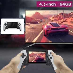 M25 Portable Game Console with 4.3-inch Screen and 64GB Storage