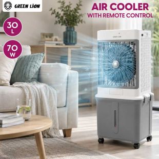 30L Air Cooler 70W with Remote Control by Green Lion