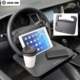 Green Lion Multi-Function Steering Wheel Tray - Black