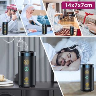 2 in 1 Bakhoor Incense Burner Electric Diffuser with Speaker Full Holy Quran