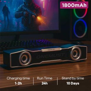1800mAh Wireless Speaker by ONEMUST
