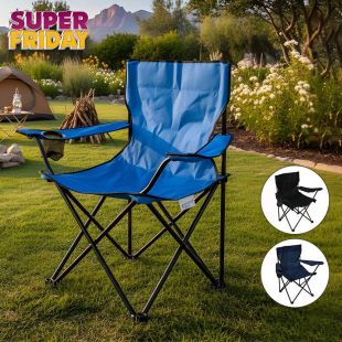 Foldable Camping Chair with Cup Holder