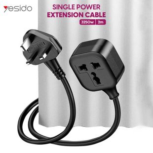 3250W Single Power Extension Cable 2M by Yesido
