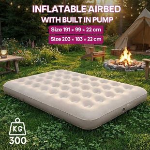 Inflatable Airbed with Built in Pump