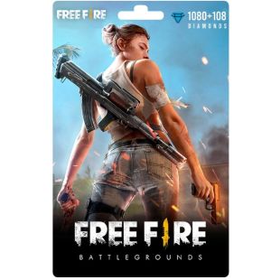 فري فاير 10$ 1080 + 108 ماسة