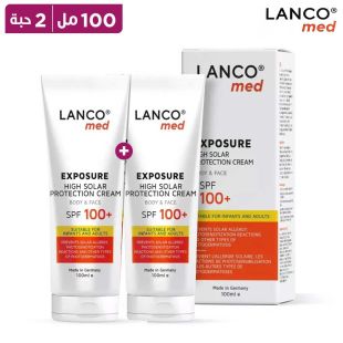 لانكو ميد إكسبوجر – كريم واقٍ من الشمس SPF 100 – 100 مل (1+1 مجانًا)