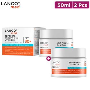 LANCO MED Exposure SPF 30+ Brightening Facial Cream – 50 ml (1+1 Promo)