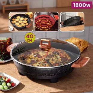 Multi-Functional 1800W Non-Stick Electric Frying Pan 40cm