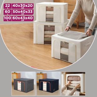 Multifunctional Foldable Fabric Storage Box