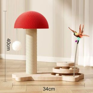 Mushroom Turntable Pet Stress Relief Toy 34 x 40cm